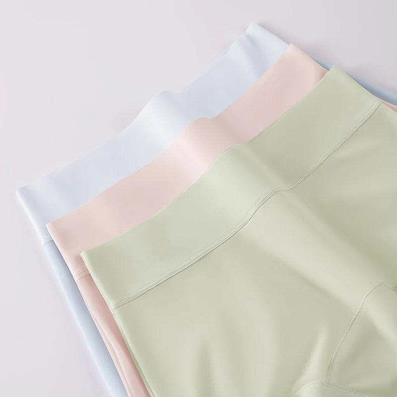 Summer Briefs Panties Women Micro Underwear Lady Ice Silk Woman Boxers Women's Shorts Transparent Linergie Sexy Panties Set Pack