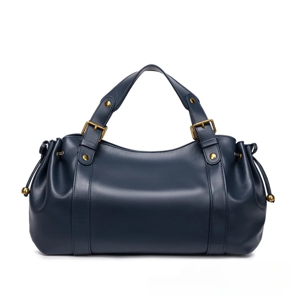 Solid Color Simple Handbag Work Commuter Fashion Women's Bag Shoulder Tote Bag Soft and Comfortable Pillow Bag
