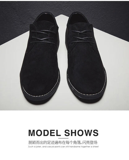 Men's Matte Leather Black/brown Casual Business Office Oxfords Formal Suede Leather Shoes for Men New Arrivals Male Derby Style