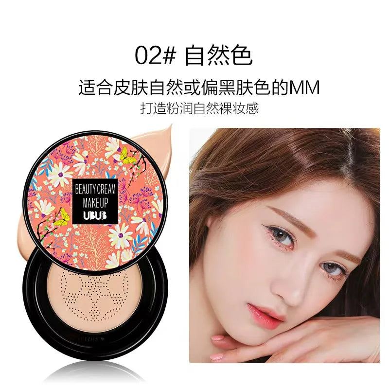 Air Cushion Make up Foundation Cream Mushroom Head Moisturizing Air-permeable Natural Makeup BB Cream
