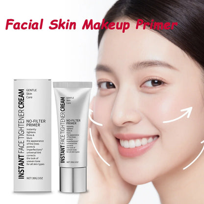 Face Tighten Cream Face Primer Moisturizer Pre-Makeup Isolation Hydrating Base Smoothing Fine Lines Firming Brightening Face Ski