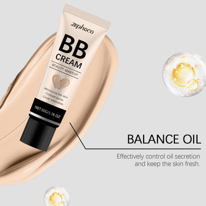 Natrual Concealer BB Cream Covering Acne Scars Full Coverage Cover Blemishes Oil Control Concealer Cream for Face Cosmetics