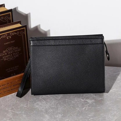Black PU Leather Men Clutches Bags Wallets Envelope Bag Purse Business Male Phone Clutch Bags Designer Men Bags Wristlets Bags
