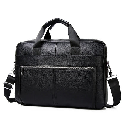 SCHLATUM Genuine Leather Briefcases Hard For Men Luxury Handbags Laptop Briefcase Bags 15.6 Inch Office Bussiness Computer Bag