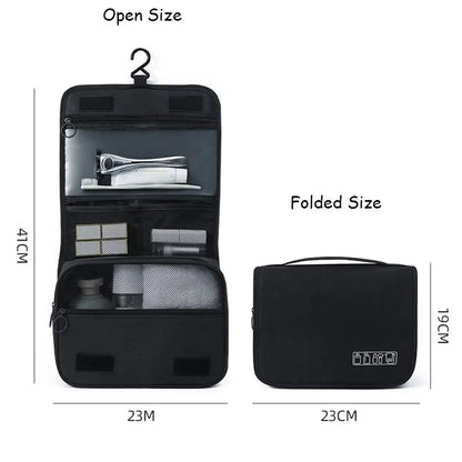High Quality Women Waterproof Cosmetic Bag Travel Makeup Bags Toiletries Organizer Hanging Dry And Wet Separation Storage Bag