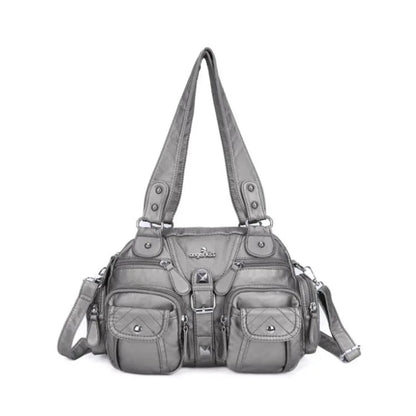 Vintage Women Handbags Satchel Top-handle Handbag PU Shoulder Bag Dumpling Pack Give Gifts Shoulder Bags Phone Money Pack