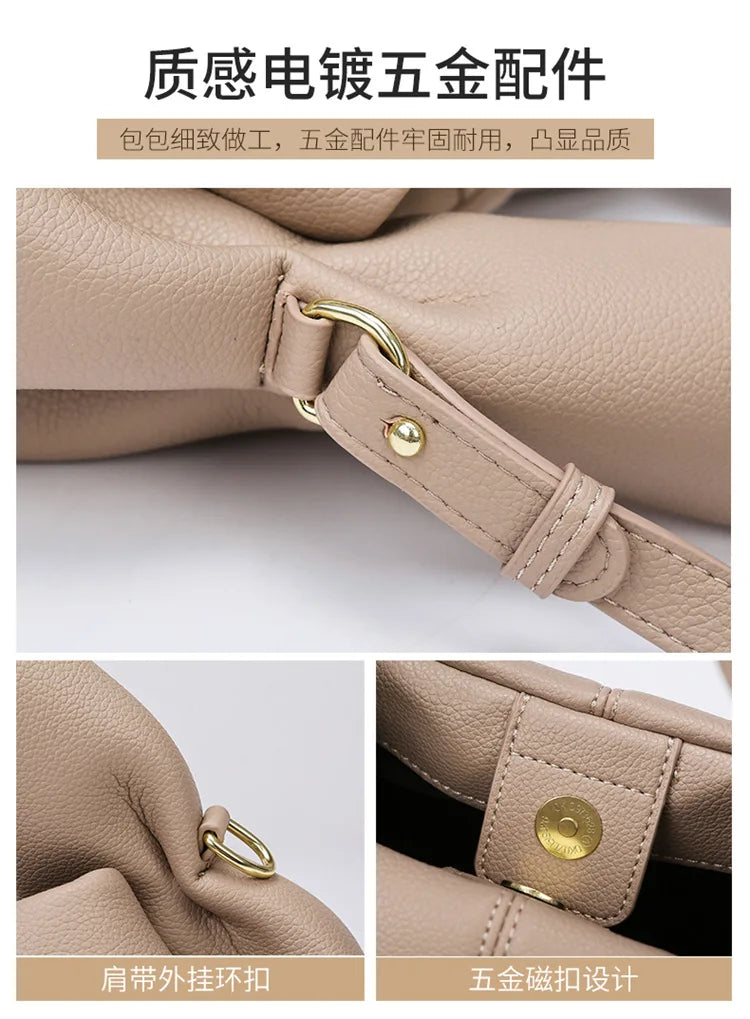 Fashion Women's Tote Bag New Soft Leather Cloud Shoulder Bag High Quality Simple Commuter Crossbody Bag Luxury Handbag Designers