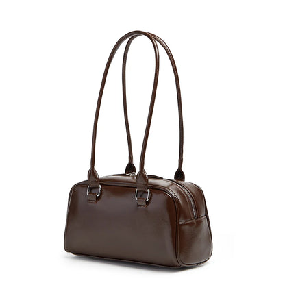 New Women's Bag Bowling Bag 2024 New Niche Joker Boston Bag Tote Bag Underarm Shoulder Bag