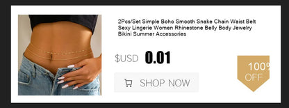 Ingemark Sexy Flat Snake Chain Waist Belly Belt for Women Summer Beach Bikinis Simple Body Chain Festival Jewelry Accessories
