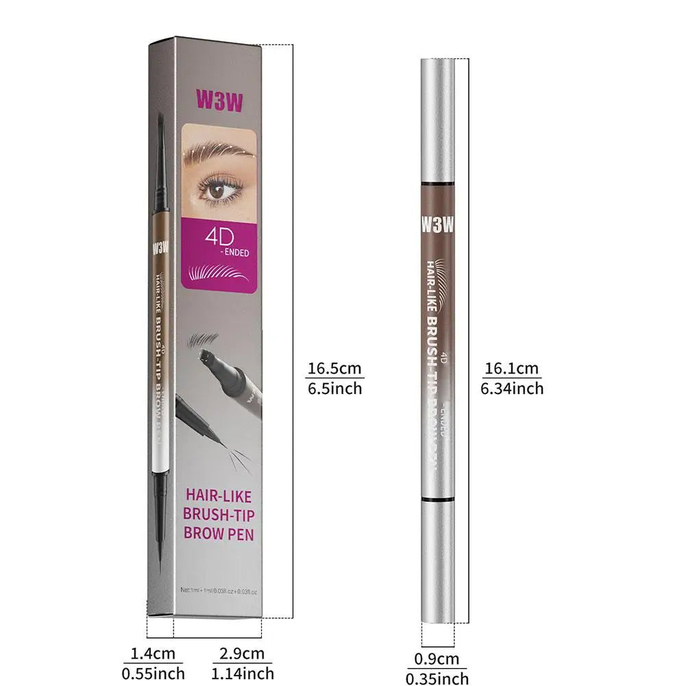 NEW Hair-Like Eyebrow Pencil 4D Micro-Sculpting Dual-Ended Eyebrow Pencil and Eyeliner Long-lasting Liquid Eyebrow Pen Like Real