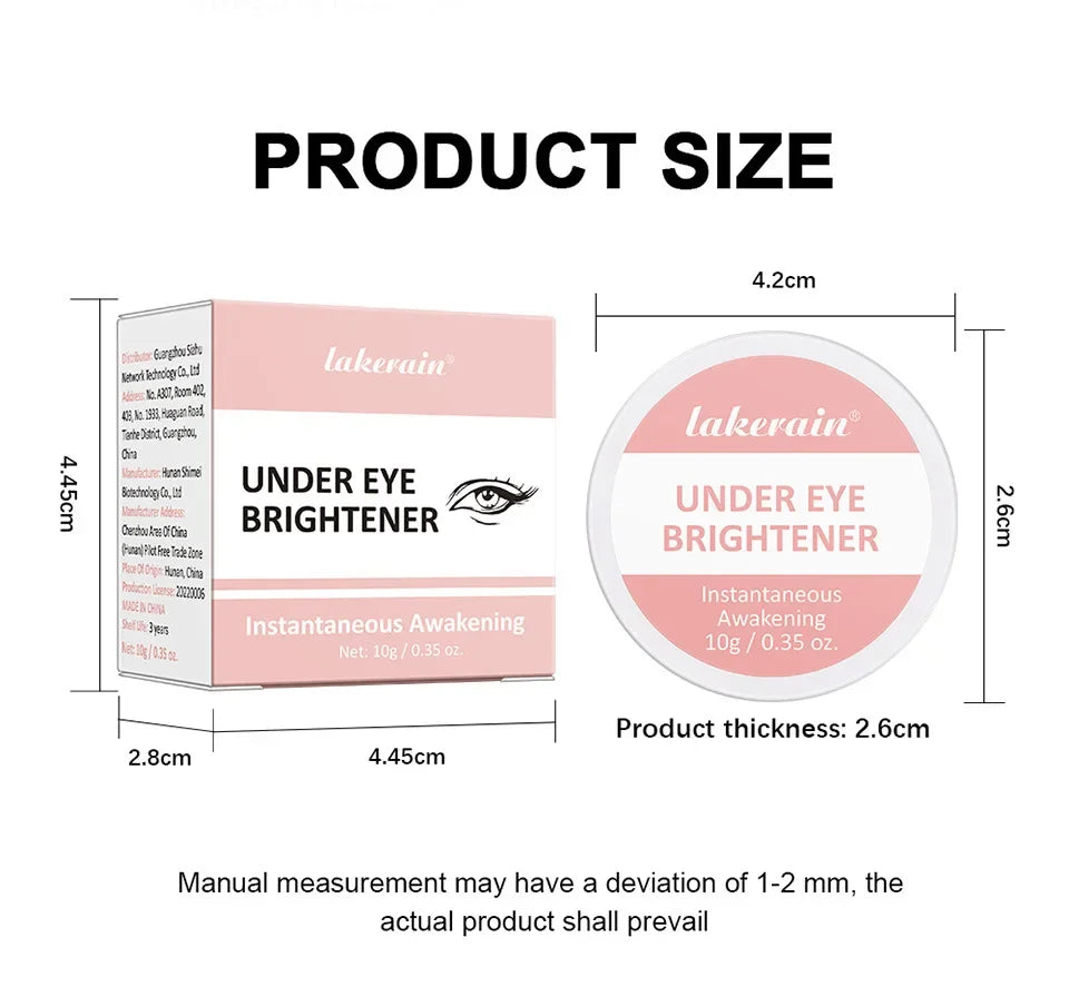 Hydrating Brightening Eye Concealer and Contour Cream, Full Coverage, Long-lasting Eye Concealer for Perfect Makeup Look