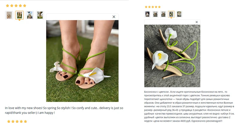 Onlymaker Women Open Toe Elegant Calla Lily Flower Sandals Wedding Heels Dressy Slingback Kitten Heel Summer Strappy Sandals