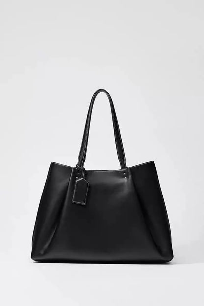 Fashion Ruched Women big Handbags Designer PU Leather Shoulder Bag High Quality Crossbody Bags Women Bucket Bag Female Clutch
