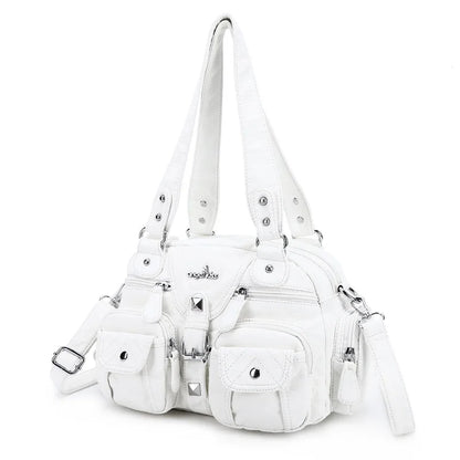 Vintage Women Handbags Satchel Top-handle Handbag PU Shoulder Bag Dumpling Pack Give Gifts Shoulder Bags Phone Money Pack
