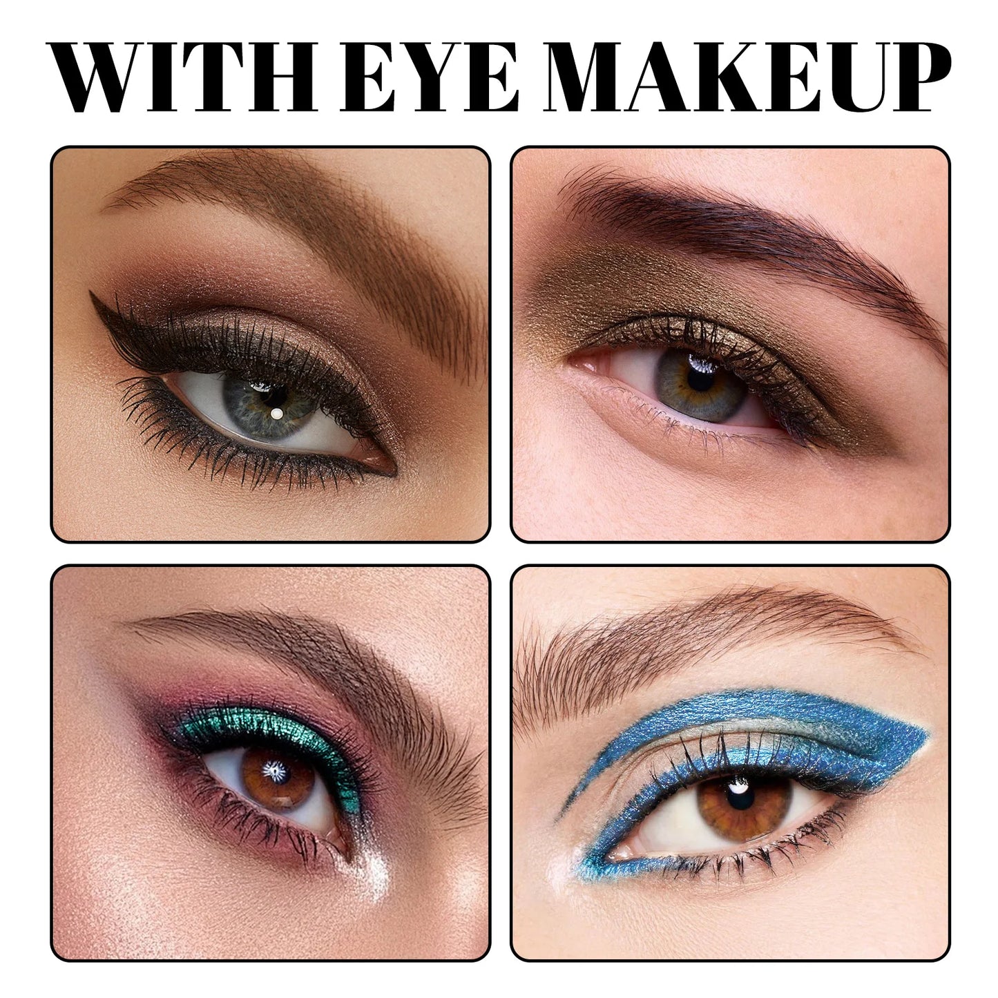 Black Eye Liner Powder Eyeliner Makeup Long-Lasting Eyeliner Waterproof Eyeliner Powder Easy to Wear Smooth Eye Makeup Tools