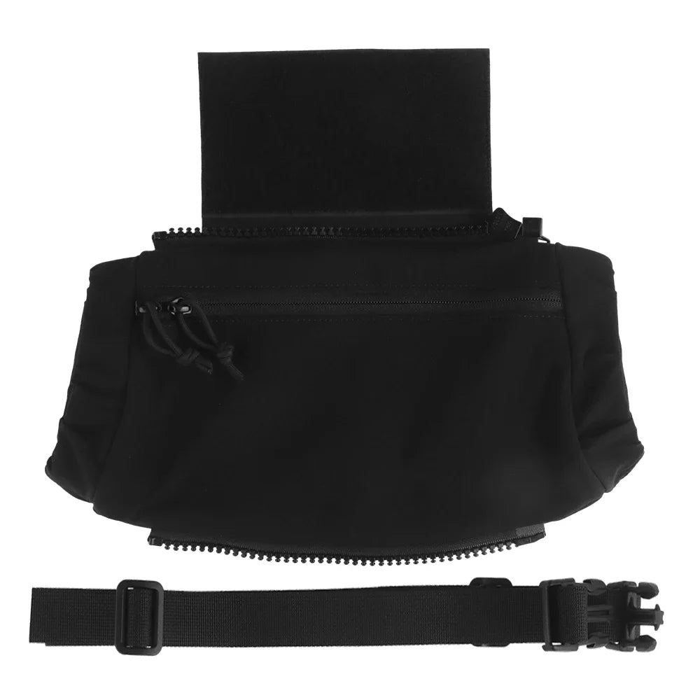 Outdoor DropPouch Muff Hand Warmer Pouch, Stowable Fanny Pack for Winter Airsoft Hunting Gear Camping Hiking Football Fishing