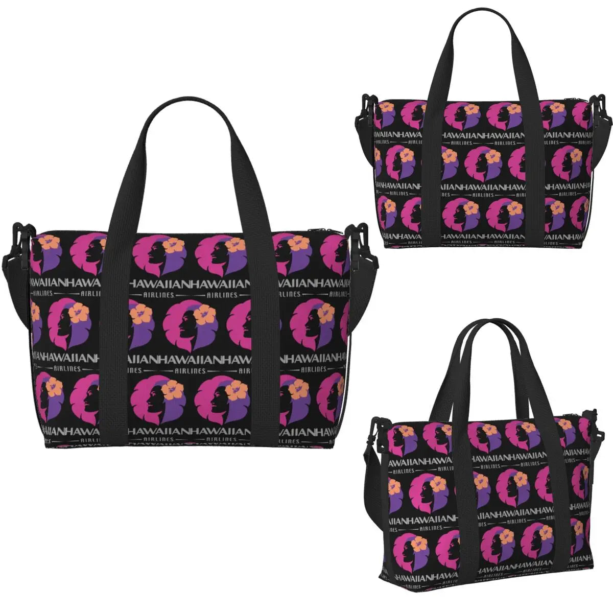 Hawaiian Airlines Herc Travel End Of Southern Summer Sale Beach Travel Bag Tote Bags for Gym Women Shopping Duffle Shoulder Bag