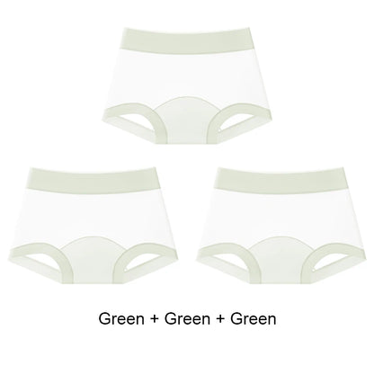 Summer Briefs Panties Women Micro Underwear Lady Ice Silk Woman Boxers Women's Shorts Transparent Linergie Sexy Panties Set Pack