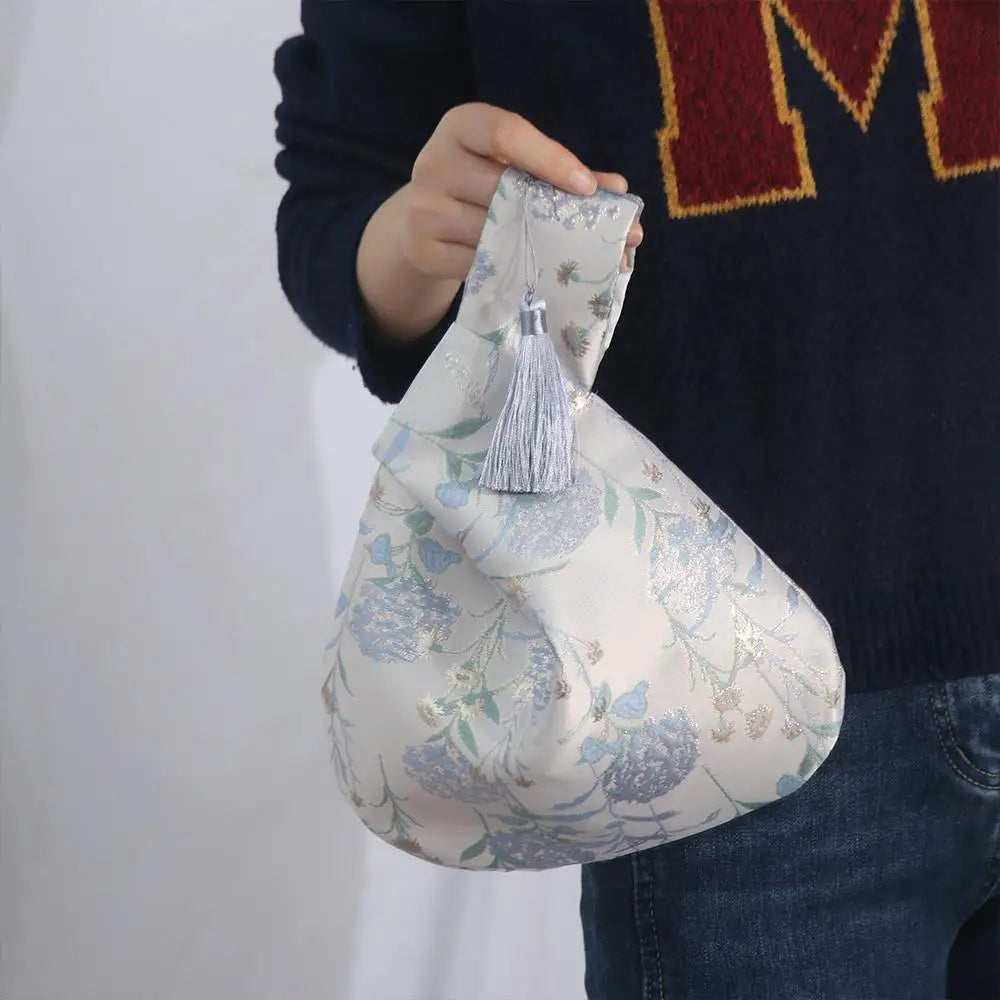 Bags Lunch Bag Temperament Cosmetic Bag New Chinese Style Handbag Cheongsam Accessories Tassel Knot Wrist Bag Small Item Pouch