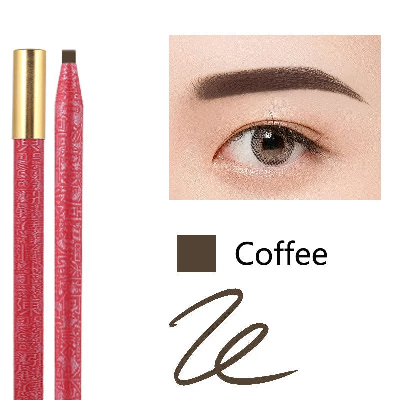 Long Lasting Waterproof  Eyebrow Pencils Peel Off  Red Lip Pencil Set For Microblading Permanent Makeup Pen Eye Liner Gel Pen