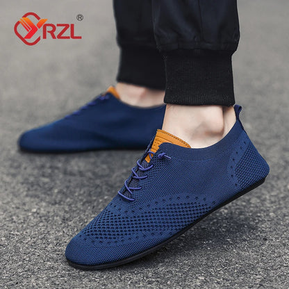YRZL Men's Shoes Breathable Casual Driving Shoes Indoor Outdoor Men Shoes Loafers Lightweight Comfortable Soft Sole Walking Shoe