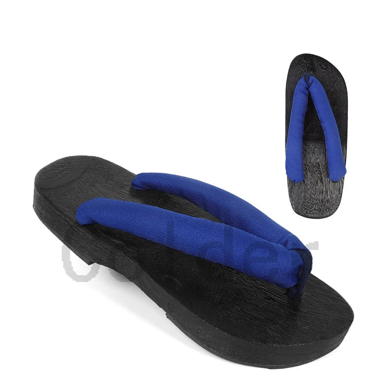 Japanese Anime Women Cosplay Geta Slippers Halloween Costume Cos Shoes Indoor Slippers Wood Clogs Summer Flip Flops Slides