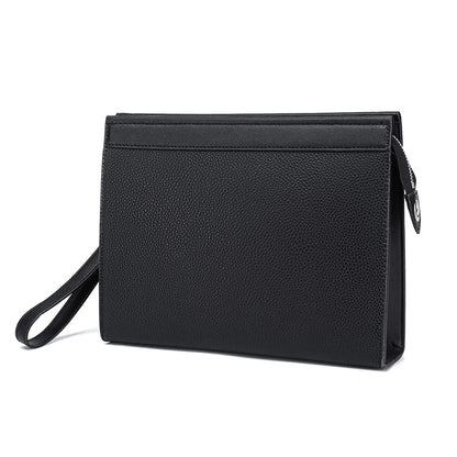 Black PU Leather Men Clutches Bags Wallets Envelope Bag Purse Business Male Phone Clutch Bags Designer Men Bags Wristlets Bags