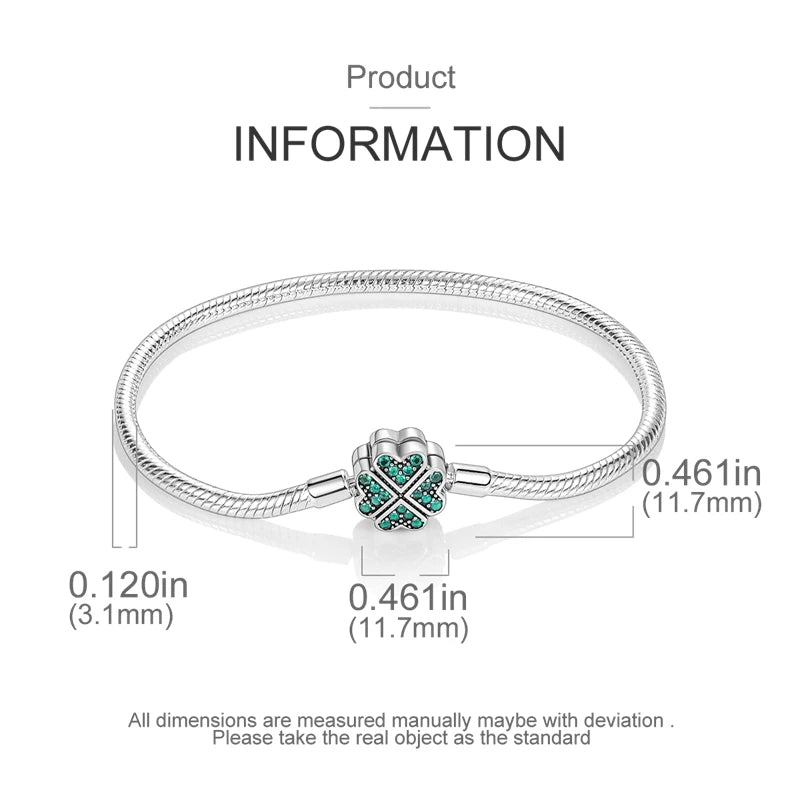 925 Sterling Silver Travel Plane Snake Basic Chain Cat and Moon Bracelet fit Original Charm Beads DIY Women Design Jewelry Party