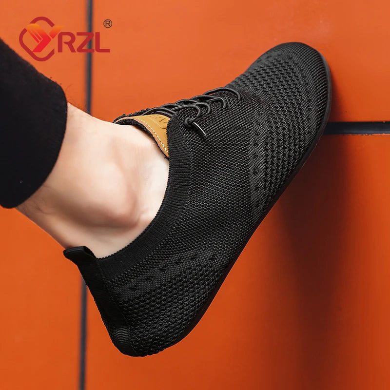 YRZL Men's Shoes Breathable Casual Driving Shoes Indoor Outdoor Men Shoes Loafers Lightweight Comfortable Soft Sole Walking Shoe