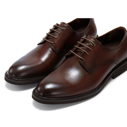 High Quality Men's Oxford Shoes Genuine Leather Office Derby Dress Shoes for Business Casual Wear