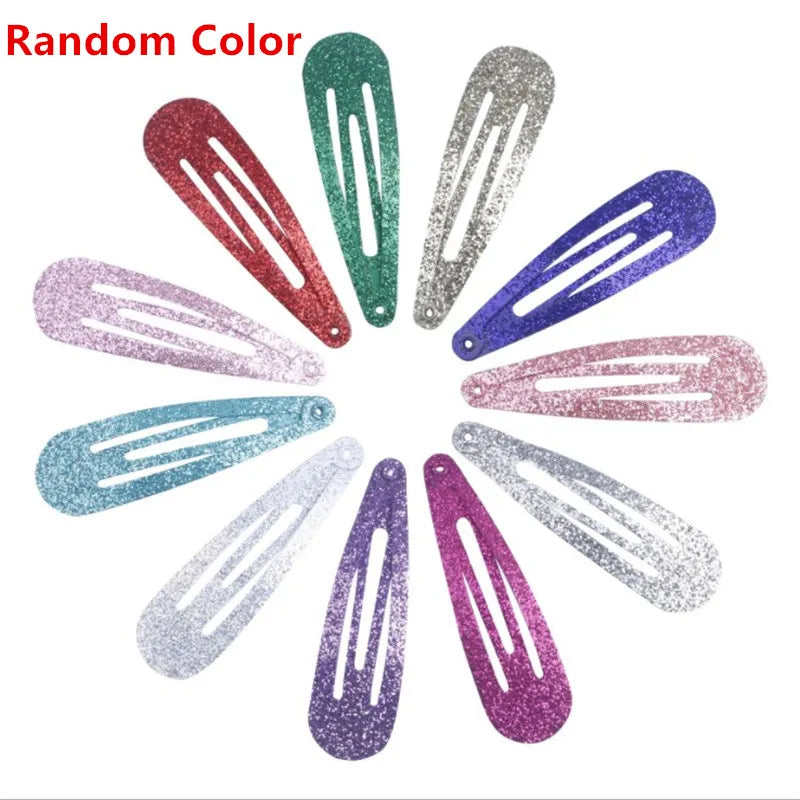 20/40Pcs Alloy Hair Accessories Children Hairpin Cartoon Animal Flower Print Dripping Hair Clips Girls Headdress Head Decoration