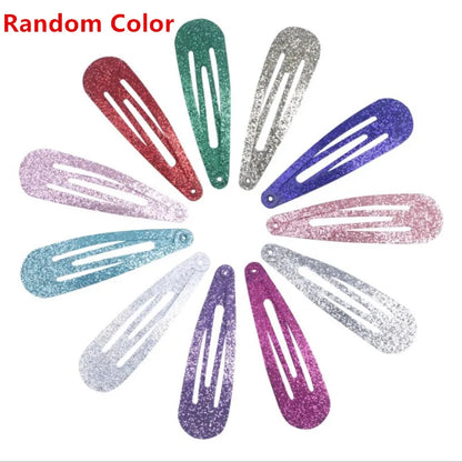 20/40Pcs Alloy Hair Accessories Children Hairpin Cartoon Animal Flower Print Dripping Hair Clips Girls Headdress Head Decoration