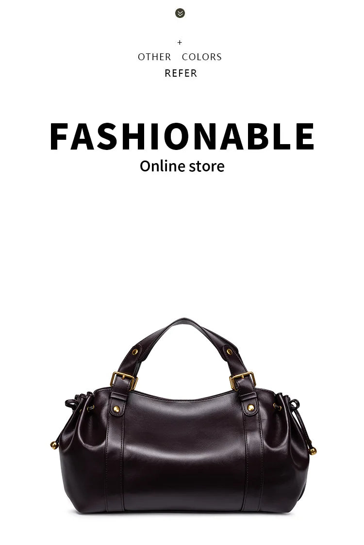 Solid Color Simple Handbag Work Commuter Fashion Women's Bag Shoulder Tote Bag Soft and Comfortable Pillow Bag