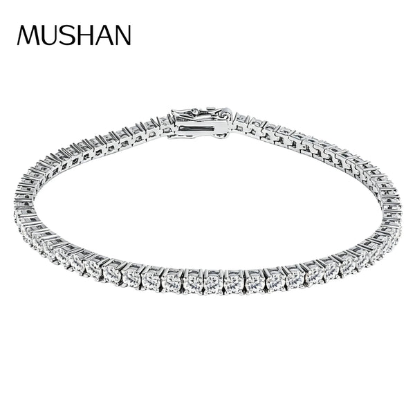 MS Jewelry 925 Sterling Silver Tennis Bracelet D Color VVS Level Moissanite Diamond Chain Bracelets Bangles Women Fine Jewelry