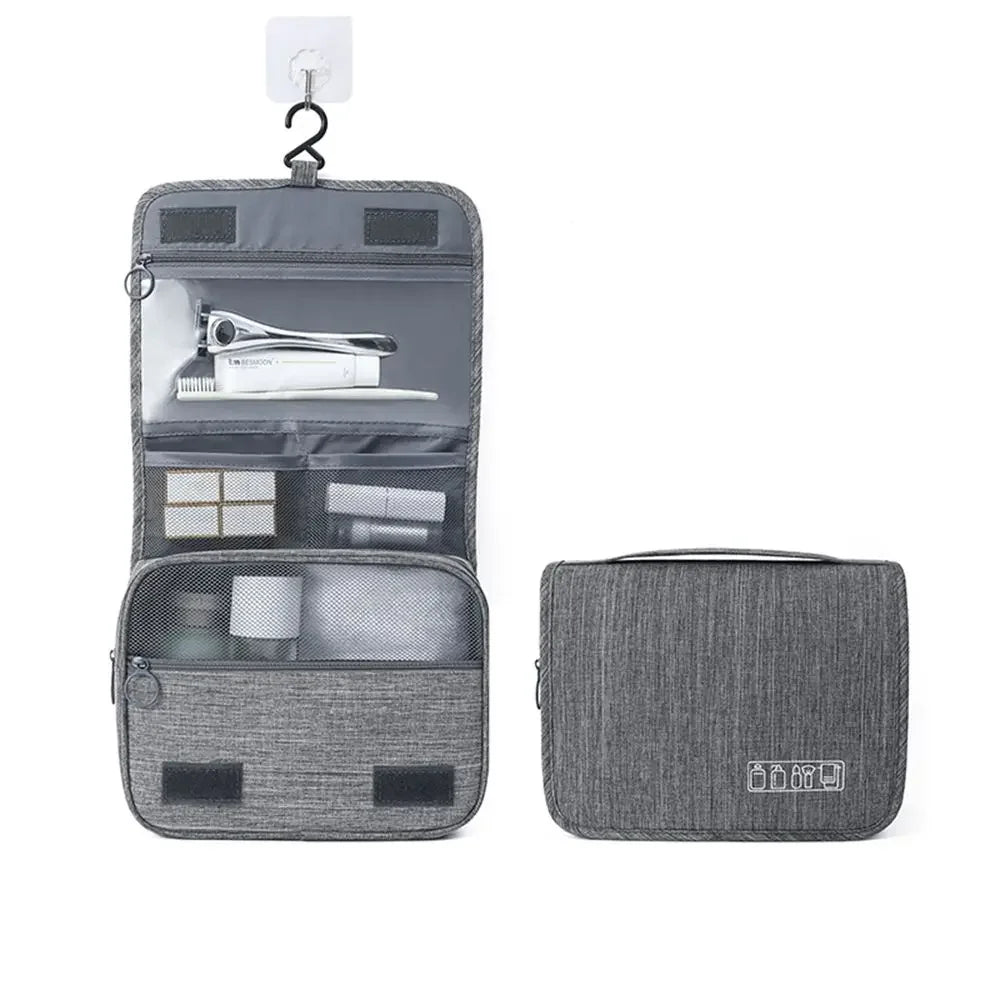 High Quality Women Waterproof Cosmetic Bag Travel Makeup Bags Toiletries Organizer Hanging Dry And Wet Separation Storage Bag