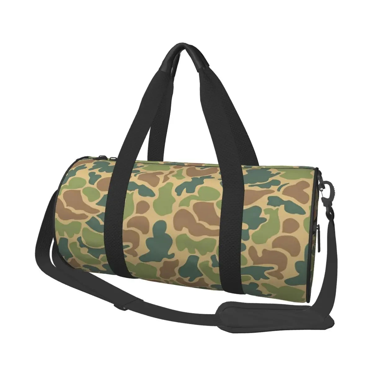 Camo Travel Bags Men Fitness Handbag Cylinder Shoulder Bag Women Large Travel Tote Luggage Bag Gym Handbags