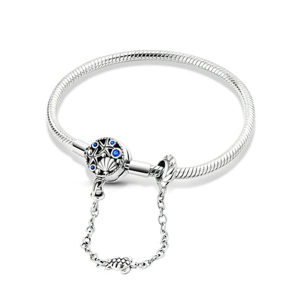 925 Sterling Silver Travel Plane Snake Basic Chain Cat and Moon Bracelet fit Original Charm Beads DIY Women Design Jewelry Party