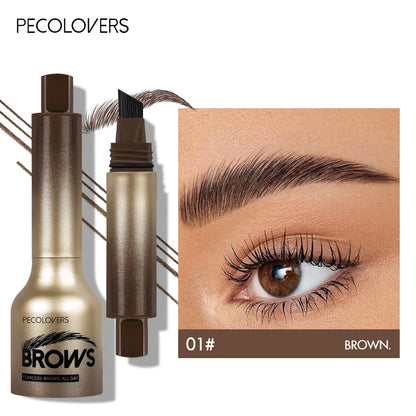 1PC Eyebrow Gel Pen with Angled Brush - Quick-Dry, Long-Lasting, Natural Shaping & Filling for All Skin Types, Waterproof