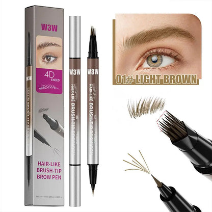 NEW Hair-Like Eyebrow Pencil 4D Micro-Sculpting Dual-Ended Eyebrow Pencil and Eyeliner Long-lasting Liquid Eyebrow Pen Like Real