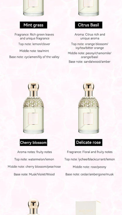Flora Water Language Women Perfume Floral Fruity Long Lasting Eau De Toilette 100ml Fresh Natural Summer Scent For Beach