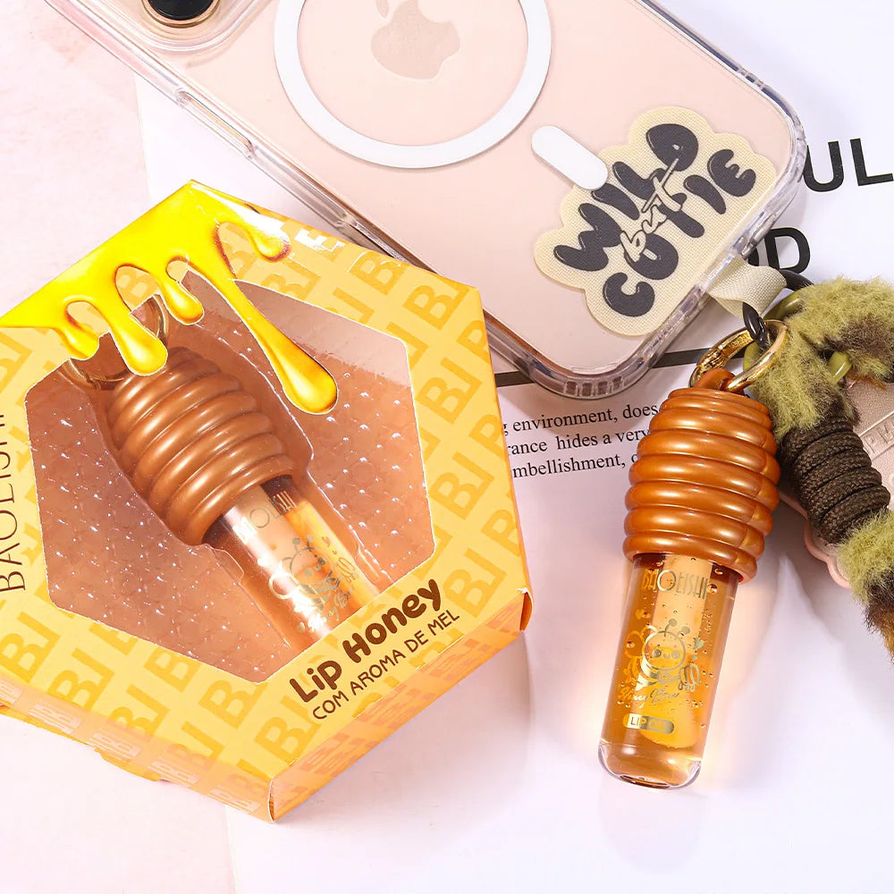 Honey Beauty Cosmetics Lip Ink Gloss Labial Lips Moisturizer Jelly Lipstick Bright Oil Moisturizing Balm Big Lip Brush