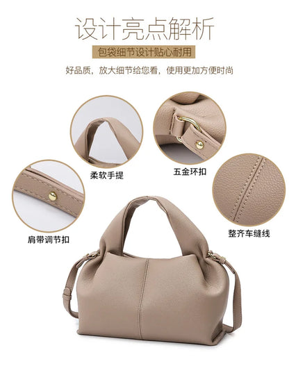 Fashion Women's Tote Bag New Soft Leather Cloud Shoulder Bag High Quality Simple Commuter Crossbody Bag Luxury Handbag Designers