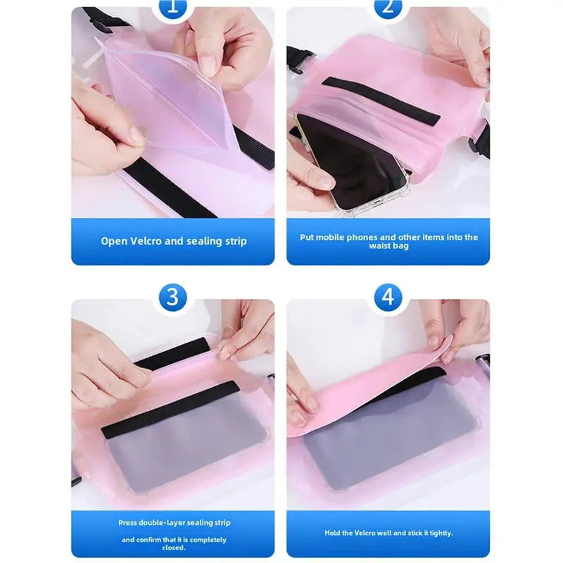 Waterproof Mobilephone Bag Tpu Drift Diving Shoulder Waist Bag Belt Bag for Beach Swimming Iphone Bag for Samsung Redmi Cover