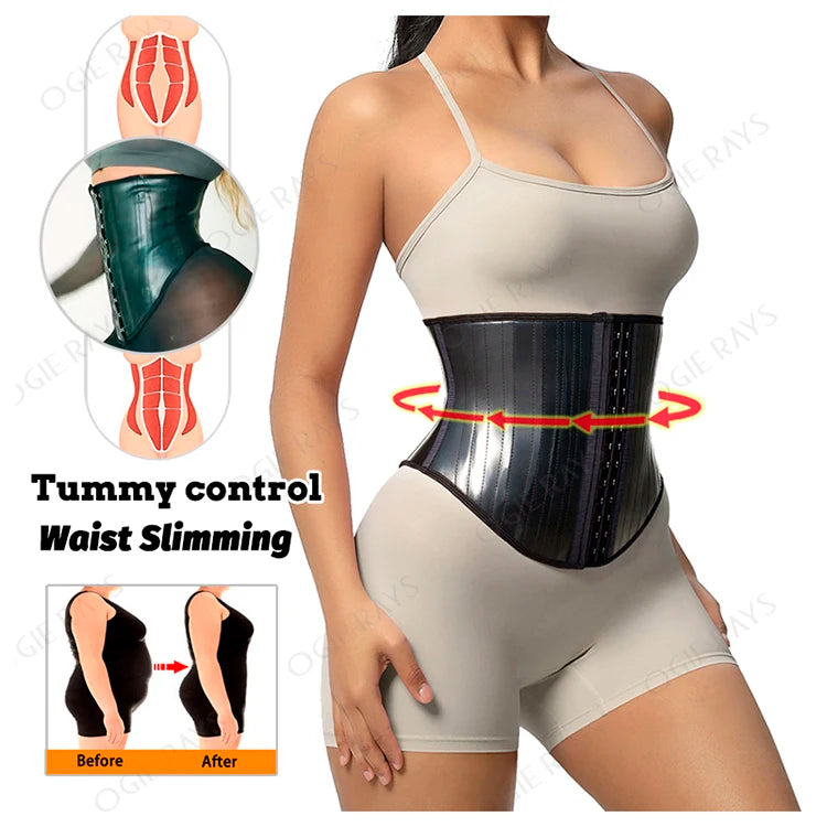 Waist Trainer Shaper Belt Tummy Wrap Hourglass Modeling Strap Latex Corset Belly Slimming Sheath Workout Woman Reductive Girdle