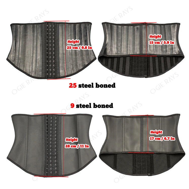 Waist Trainer Shaper Belt Tummy Wrap Hourglass Modeling Strap Latex Corset Belly Slimming Sheath Workout Woman Reductive Girdle