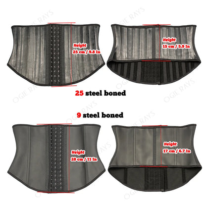 Waist Trainer Shaper Belt Tummy Wrap Hourglass Modeling Strap Latex Corset Belly Slimming Sheath Workout Woman Reductive Girdle