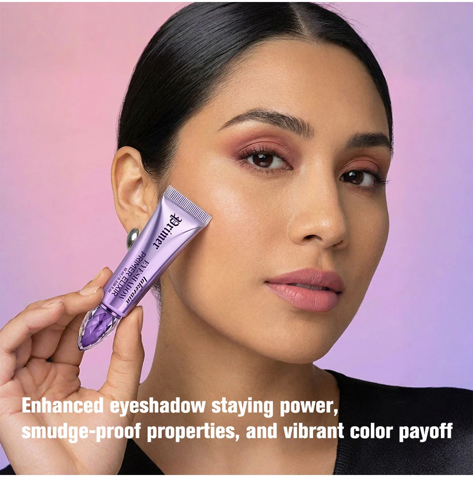 Waterproof Eyeshadow Primer Potion Nude Eyelid Base Primer for Smooth Eye Makeup Waterproof & Long-Lasting Translucent