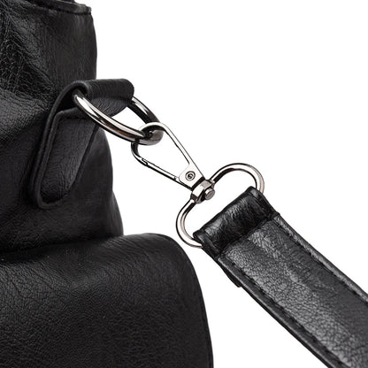 Pu shoulder bag fashionable temperament zipper opening design daily commuter handbag
