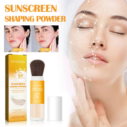 Sunscreen Loose Powder Sunblock Skin Protective Invisible Pore Solar Blocker Lasting Oil Control Light Waterproof Setting Powder