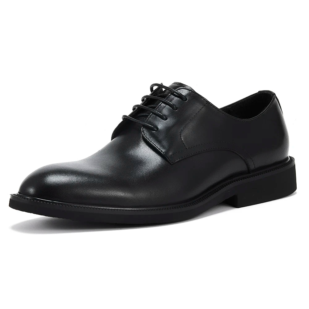 High Quality Men's Oxford Shoes Genuine Leather Office Derby Dress Shoes for Business Casual Wear